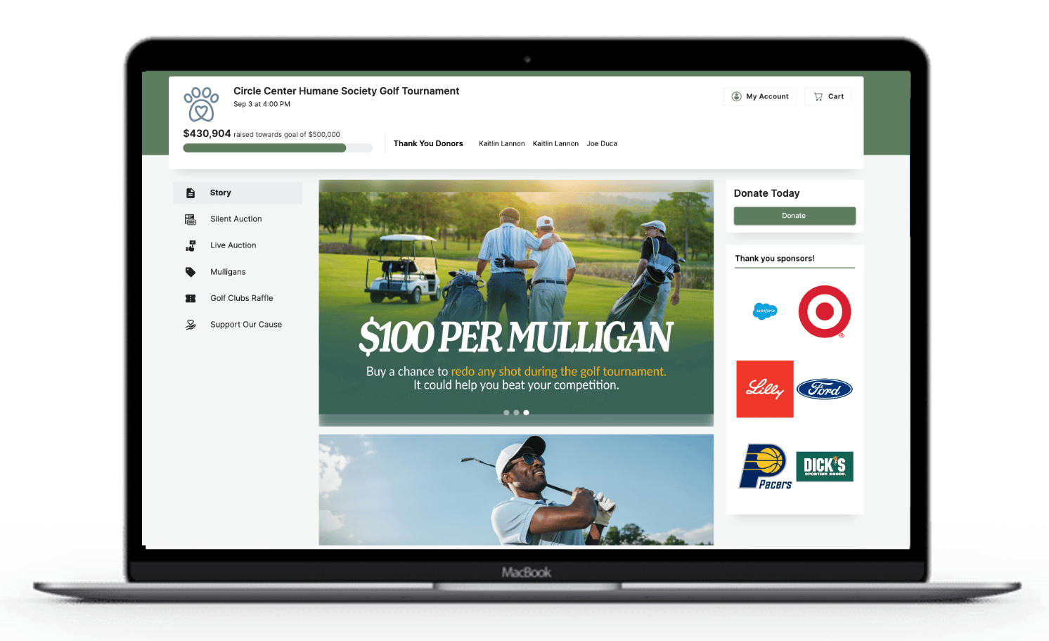 Golf Tournament Websites & Planning Made Easy