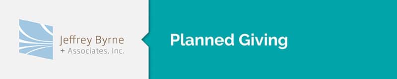 Jeffrey Byrne's nonprofit consulting firm can help you with your planned giving.