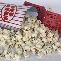 A movie night basket is an easy crowd pleaser.