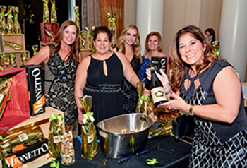 Guests participate in the wine pull.