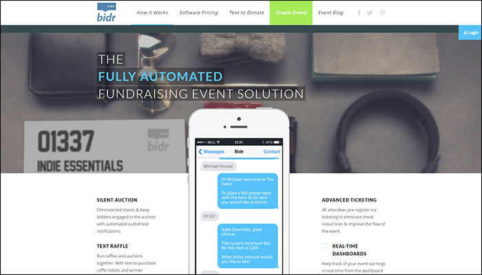 Find out about Bidr's mobile bidding software.