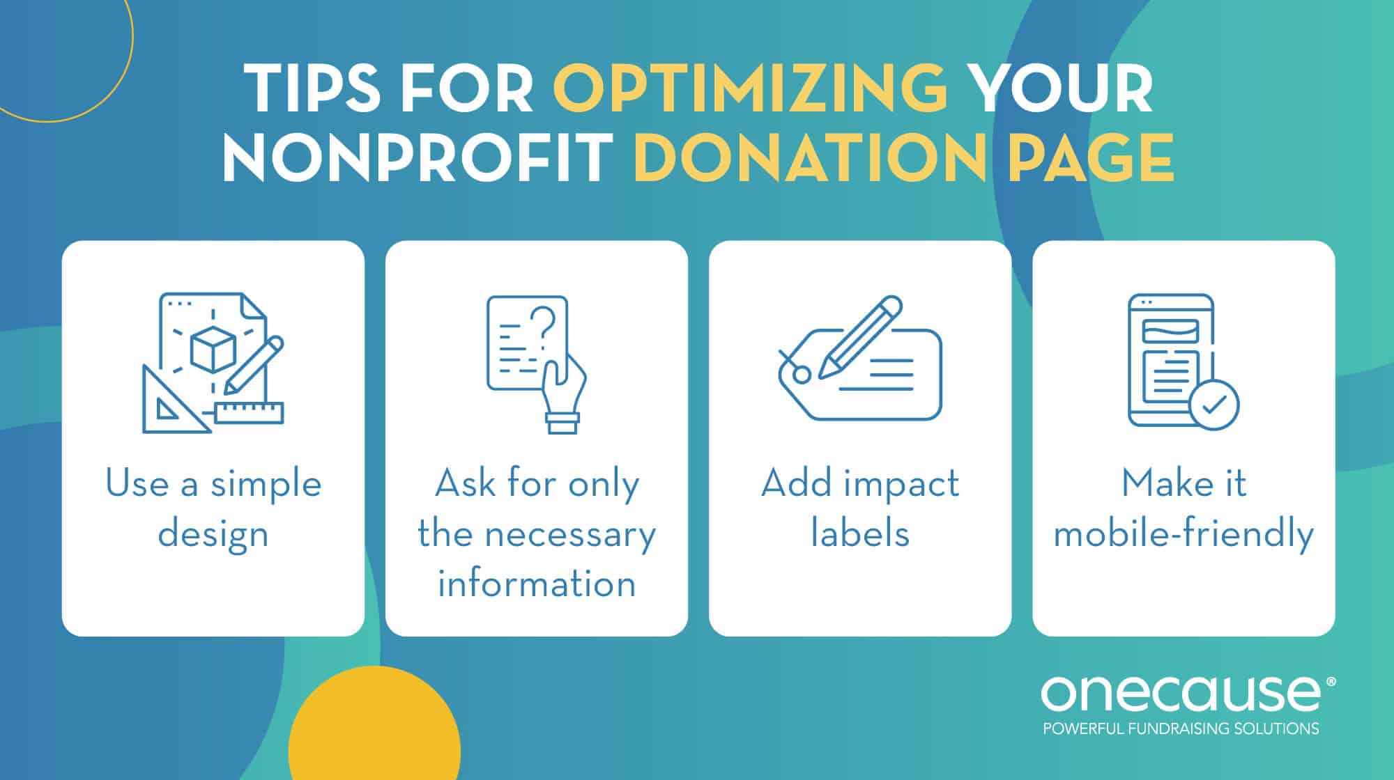 Tips for optimizing your online donation page before Giving Tuesday, listed in the text below