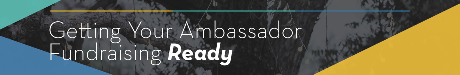 Getting Your Ambassador Fundraising Ready