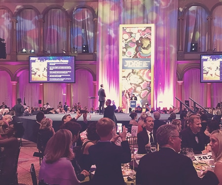 Guests at a fundraising event