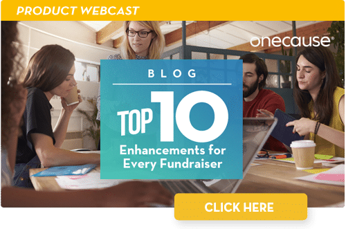 Product webcast: Blog: Top 10 Enhancements for Every Fundraiser
