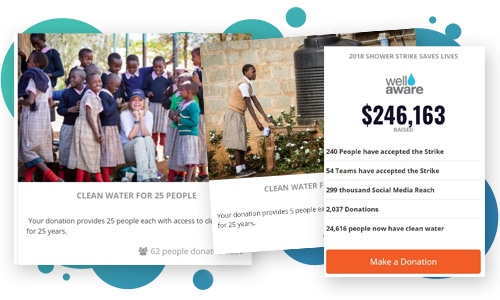Well Aware Peer-to-Peer Giving Site