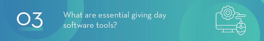 What tools will you need to plan an effective giving day campaign?