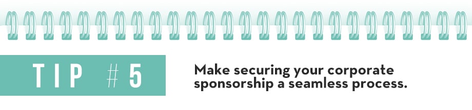 Tip 5 Corporate Sponsorship Package