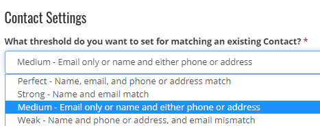 7. Contact Settings