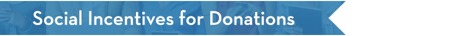 Social Incentives for Donations