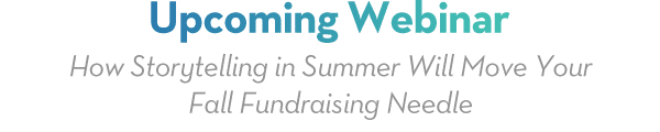 Upcoming Storytelling webinar