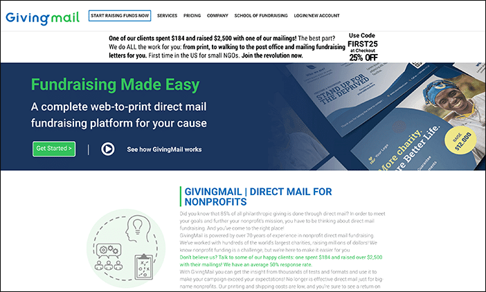 GivingMail is one of our favorite silent auction software choices.