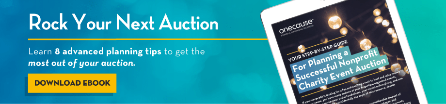 Rock your next auction with OneCause