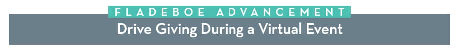 Drive Giving During a Virtual Event