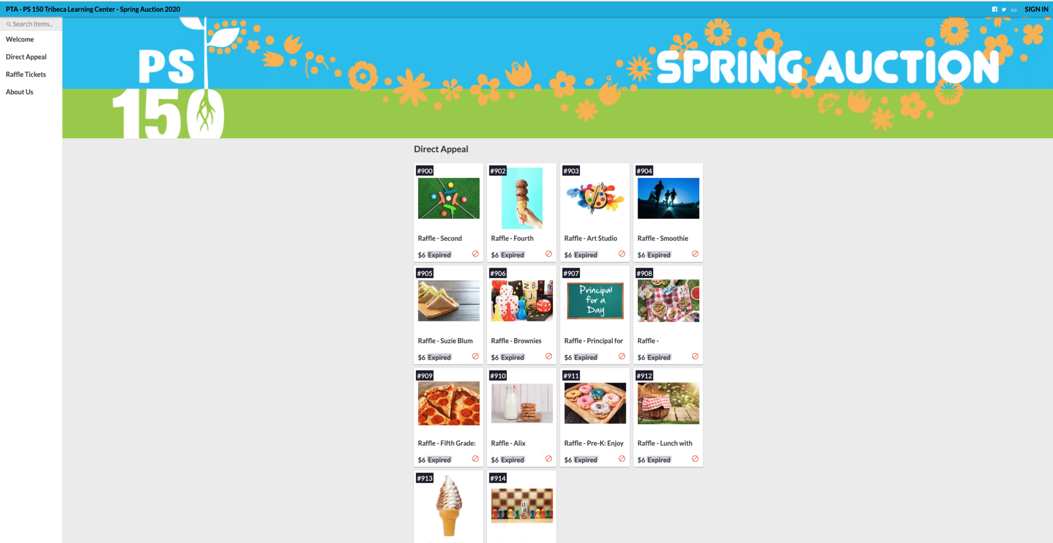 PS 150 Spring Auction Direct Appeal 