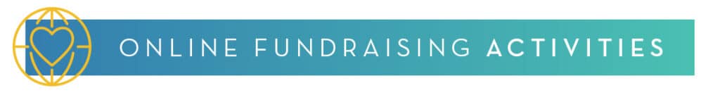 Online Fundraising Activities