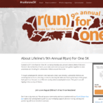 Lifeline's 9th Annual R(un) For One 5K