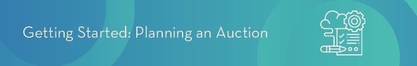 Let's review how to plan a charity auction.