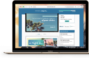 OneCause Virtual Event site 