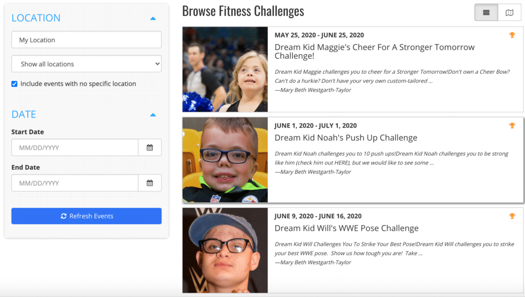 Dream Kid Challenges