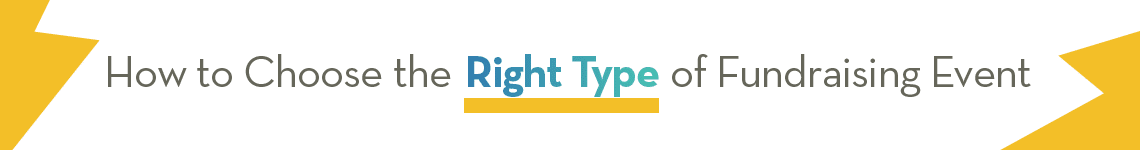 how to choose the right type of fundraising event