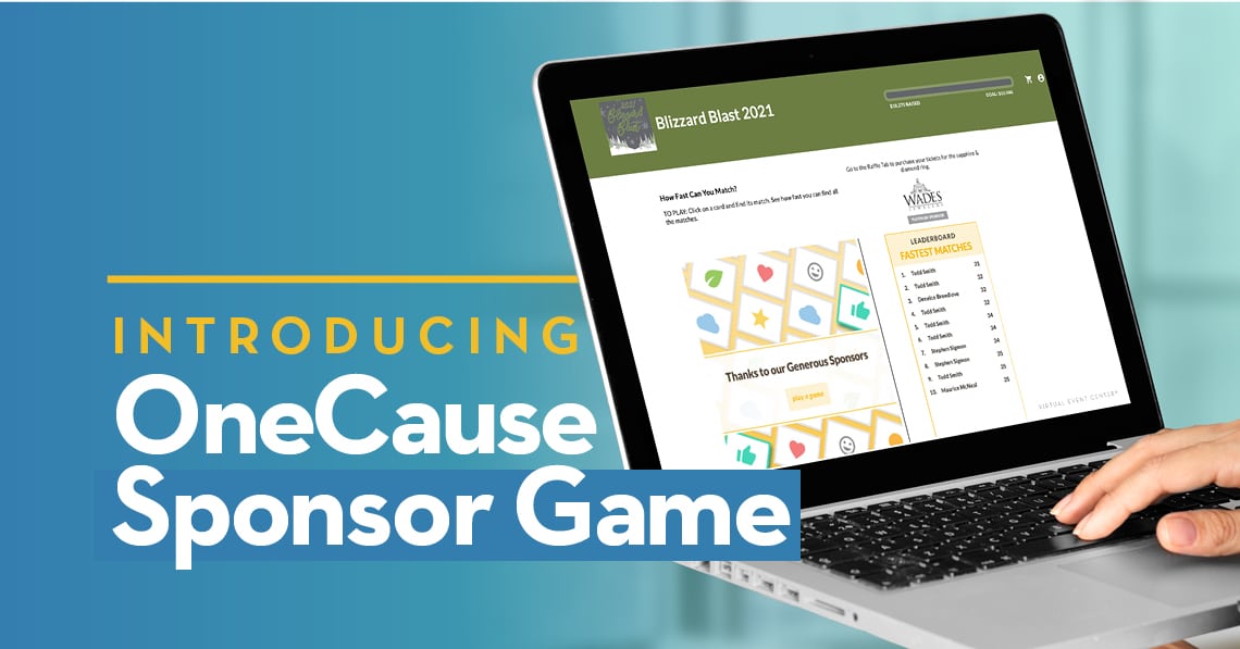 Introducing OneCause Sponsor Game