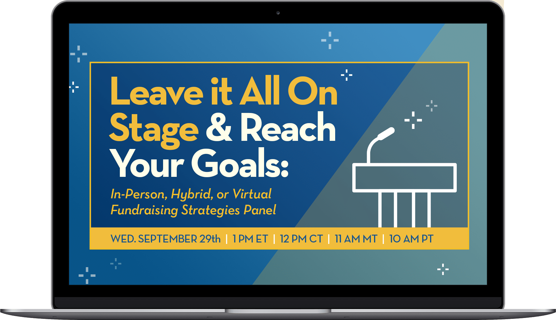 Leave It All On Stage laptop