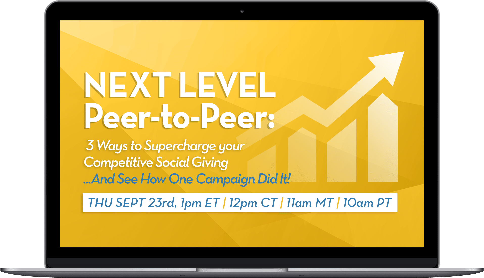Next Level Peer-to-Peer:3 Ways to Supercharge your Competitive Social Giving-laptop