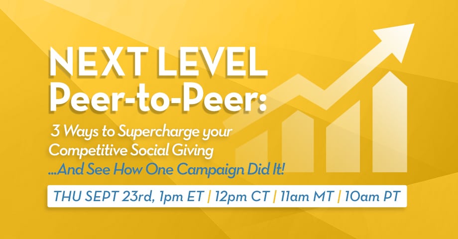 Next Level Peer-to-Peer:3 Ways to Supercharge your Competitive Social Giving