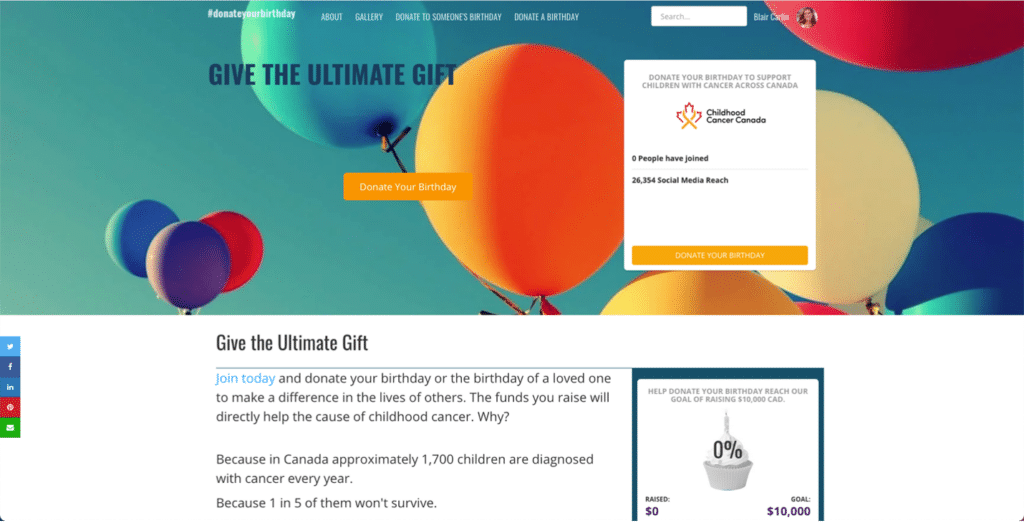 Birthday-Fundraiser-Example