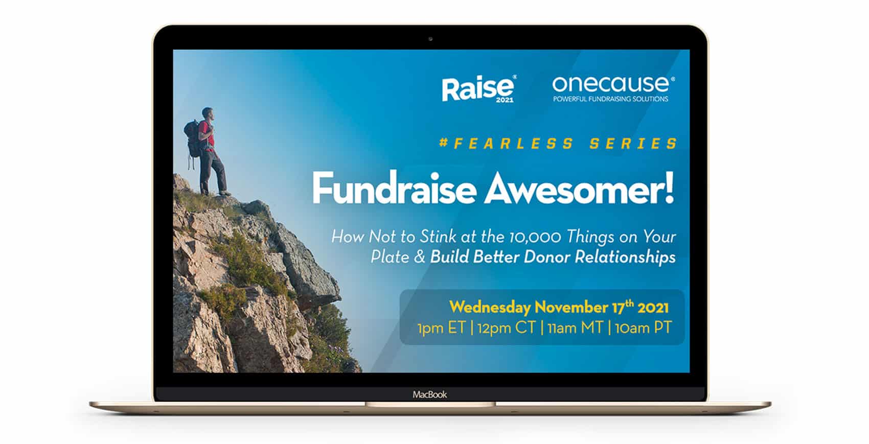#Fearless Series: Fundraise Awesomer! How Not to Stink at the 10,000 Things on Your Plate & Build Better Donor Relationships-ipad