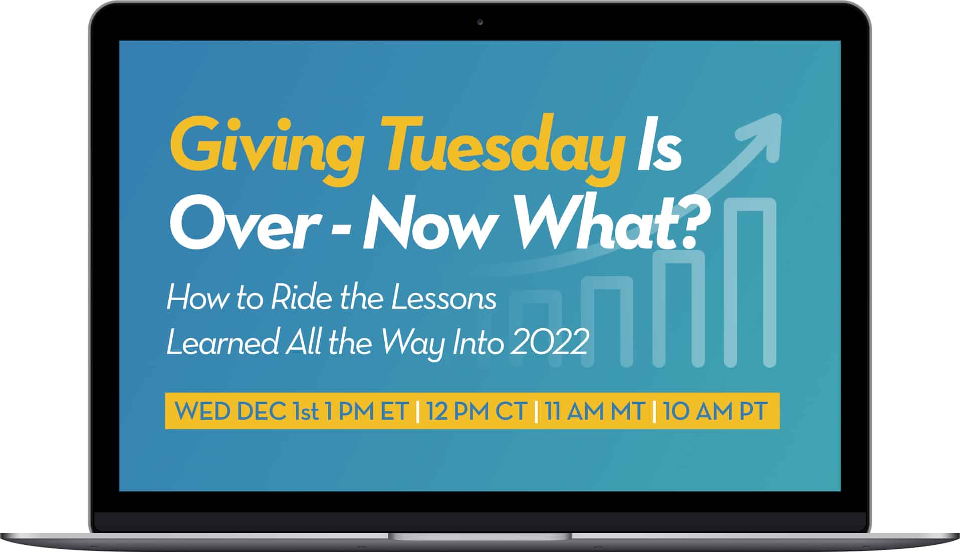 Giving Tuesday is over laptop