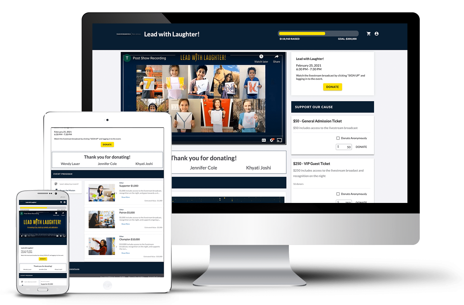 Three Device Image - Lead with Laughter