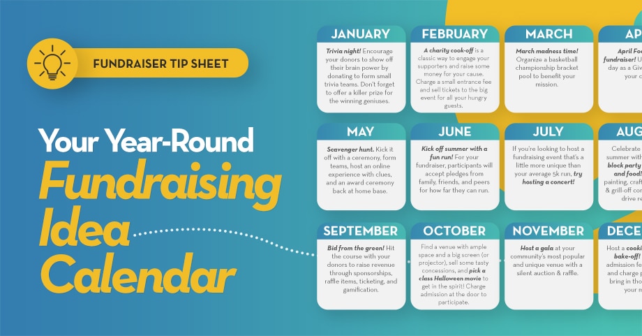 Your Year-Round Fundraising Idea Calendar