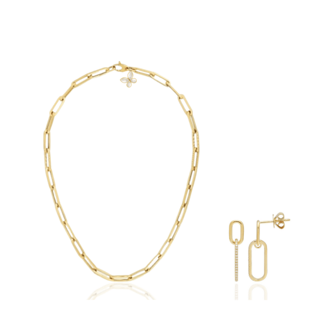 Classic Earrings and Necklace Set