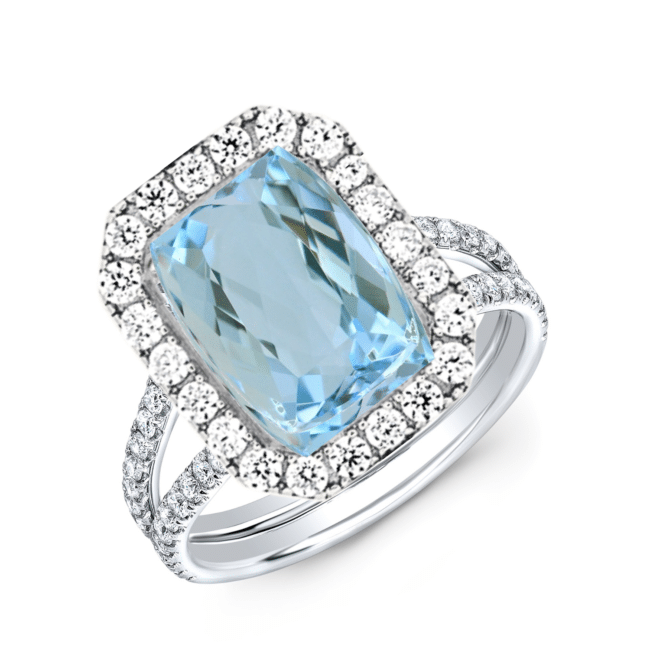 Aquamarine Cocktail Ring