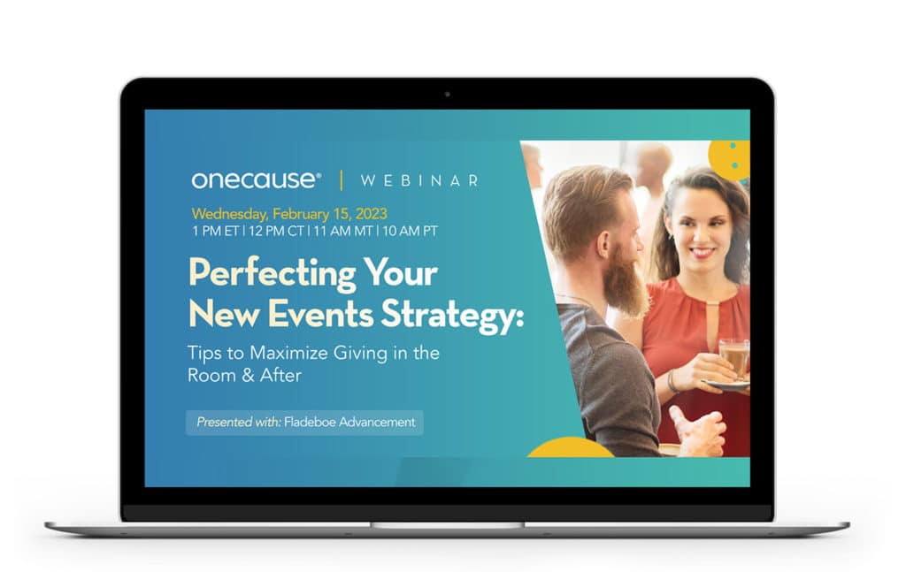 Perfecting your Events Strategy laptop