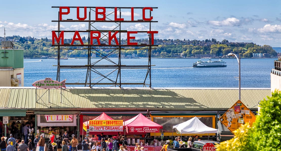 Seattle-apr,12,,2014:,Historic,Pike,Place,Public,Market,Is,One