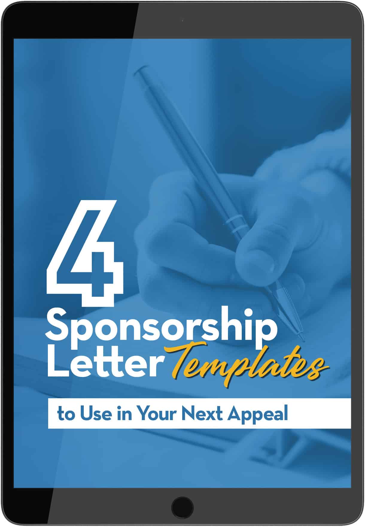 4 Sponsorship Letter Templates - ipad