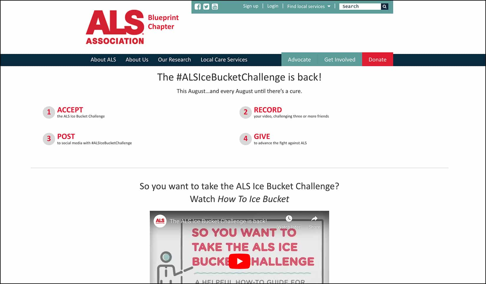 The ALS Ice Bucket Challenge is one of the most famous and successful awareness campaigns to date. 