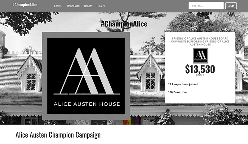 As one of the top online fundraising ideas, ambassador fundraising helps organizations like the Alice Austen House build stronger supporter relationships and boost revenue. 