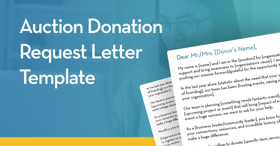Auction Donation Request Letter Template