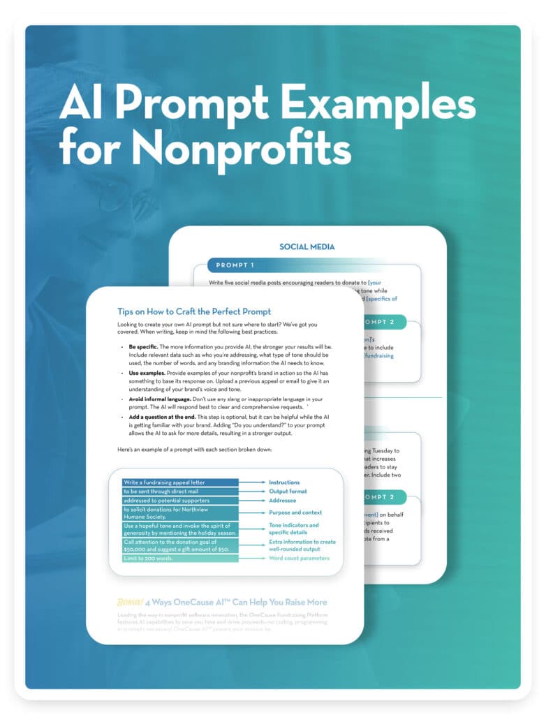 AI Prompts for Nonprofits - OneCause