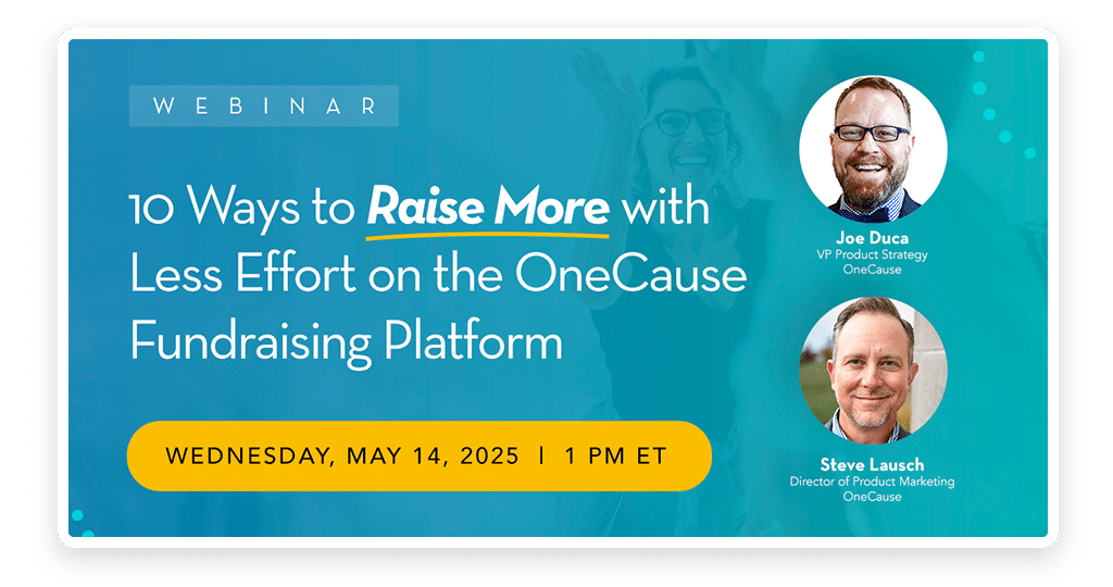WEBINAR 10 Ways to Raise More with Less Effort