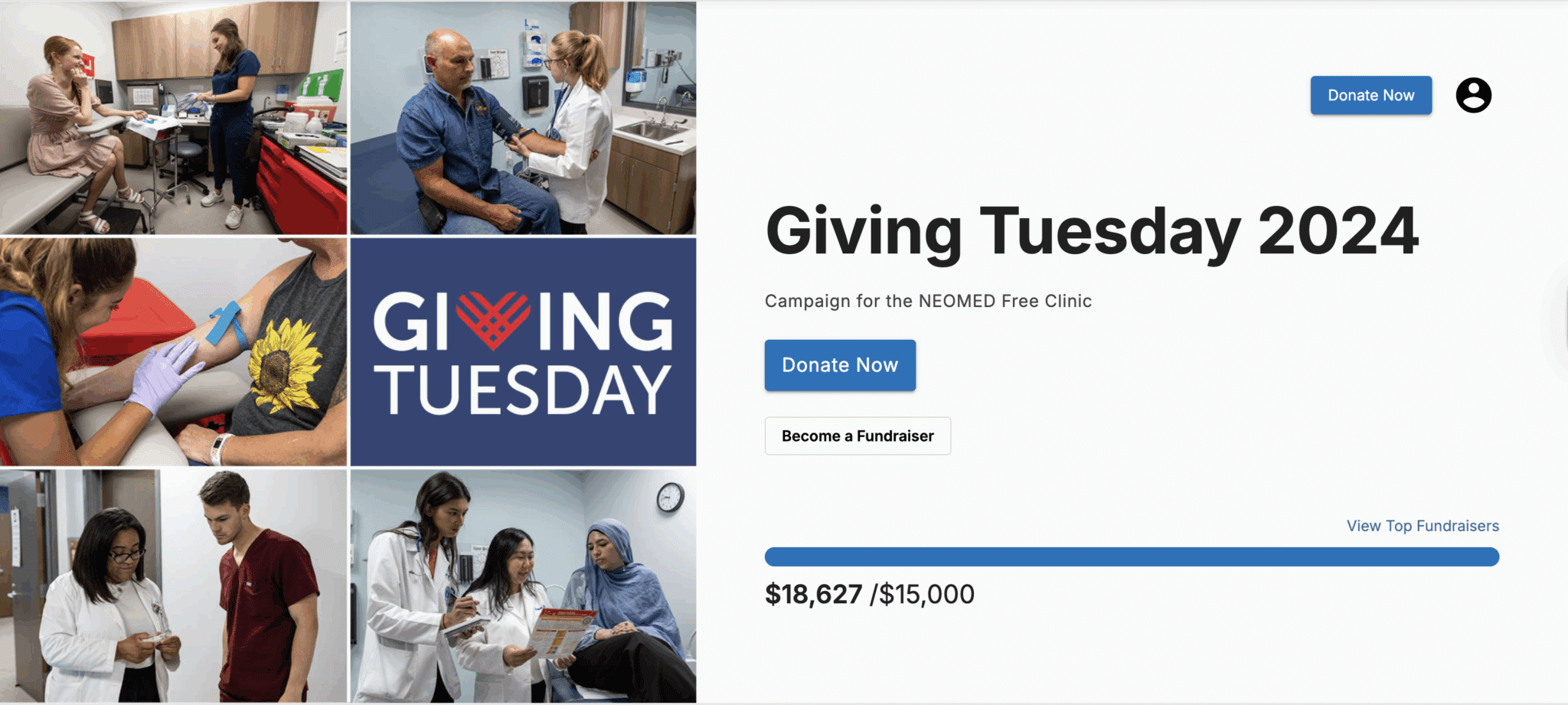 Neomad Giving Tuesday Example