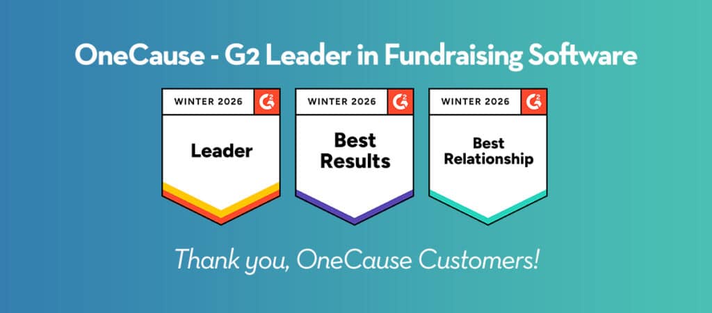 OneCause - G2 Leader in Fundraising Software