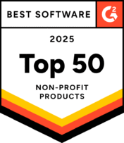 G2 Best Software 2025 - Top 50 Non-Profit Products